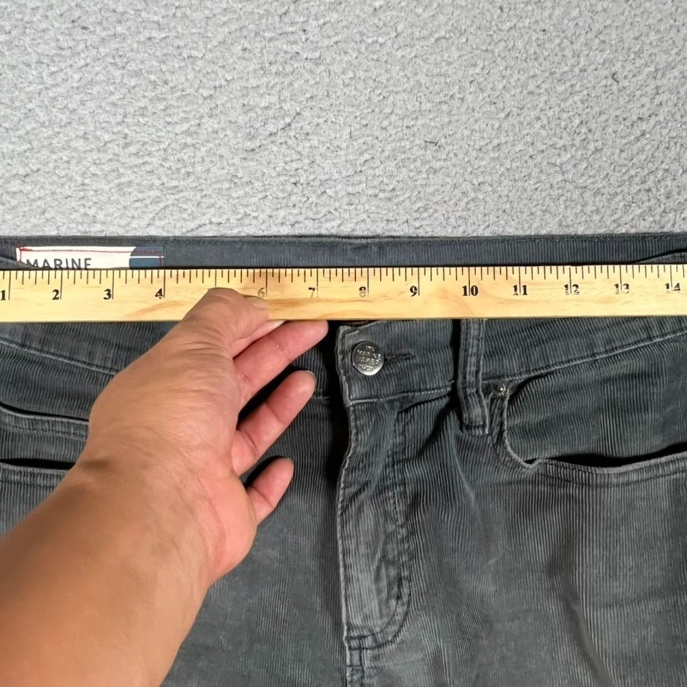Marine Layer Pants Mens 30x32 Gray Cambridge Corduroy Slim Straight Casual Logo - Picture 4 of 11